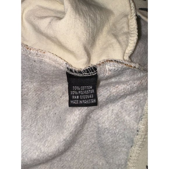 Vintage Another Hype Piece Graphic Design Hooded Sweatshirt Size Medium - Picture 10 of 11